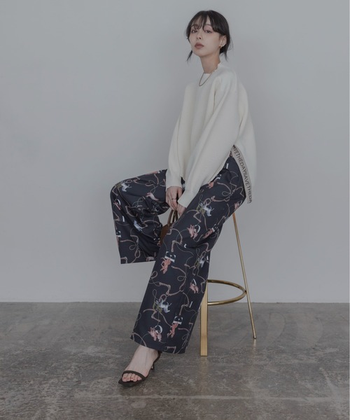 Eimee Law(エイミーロウ)の「ホースビットプリント センタープレスパンツ(その他パンツ・レディース・ライトベージュ/ブラウン/ブラック・MEDIUM)」の16枚目の写真