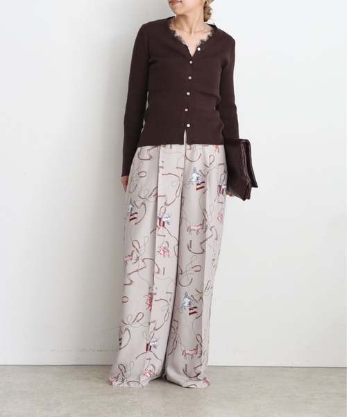 Eimee Law(エイミーロウ)の「ホースビットプリント センタープレスパンツ(その他パンツ・レディース・ライトベージュ/ブラウン/ブラック・MEDIUM)」の21枚目の写真
