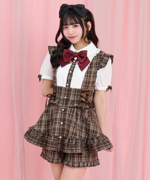 Secret Honey(シークレットハニー)の「ジャンドレ風ヨーク切替セットアップ(セットアップ・レディース・ブラウン/ブラック・MEDIUM)」の4枚目の写真