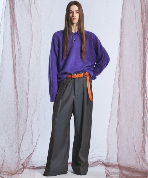 UNISEX Super140 Extra Fine Merino Wool Prime-Over — рубашка-поло из мериносовой шерсти (MAISON SPECIAL)
