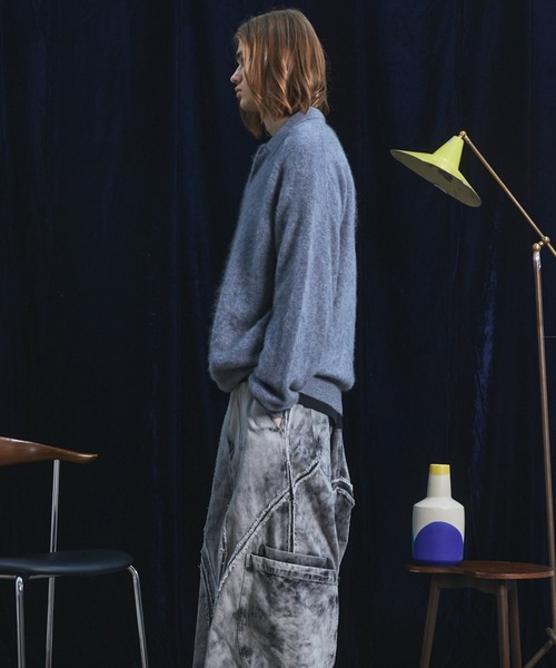 MAISON SPECIAL（メゾンスペシャル）の「《UNISEX》スーパー140エクストラファインメリノウールプライムオーバーニットポロシャツ/Super140 Extra Fine Merino Wool Prime-Over Knit Polo Shirt【MAISON SPECIAL/メゾンスペシャル】（ニット/セーター・メンズ・バーガンディー/パープル/グレー/ブラック・0/1/2）」の15枚目の写真