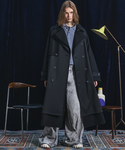 MAISON SPECIAL（メゾンスペシャル）の「《UNISEX》スーパー140エクストラファインメリノウールプライムオーバーニットポロシャツ/Super140 Extra Fine Merino Wool Prime-Over Knit Polo Shirt【MAISON SPECIAL/メゾンスペシャル】（ニット/セーター・メンズ・バーガンディー/パープル/グレー/ブラック・0/1/2）」の8枚目の写真