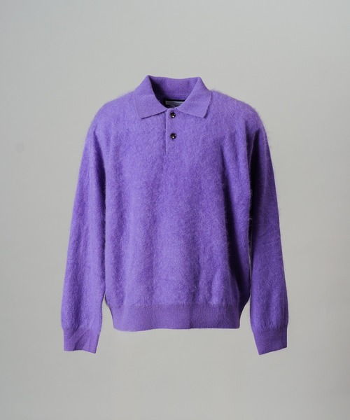 MAISON SPECIAL（メゾンスペシャル）の「《UNISEX》スーパー140エクストラファインメリノウールプライムオーバーニットポロシャツ/Super140 Extra Fine Merino Wool Prime-Over Knit Polo Shirt【MAISON SPECIAL/メゾンスペシャル】（ニット/セーター・メンズ・バーガンディー/パープル/グレー/ブラック・0/1/2）」の20枚目の写真