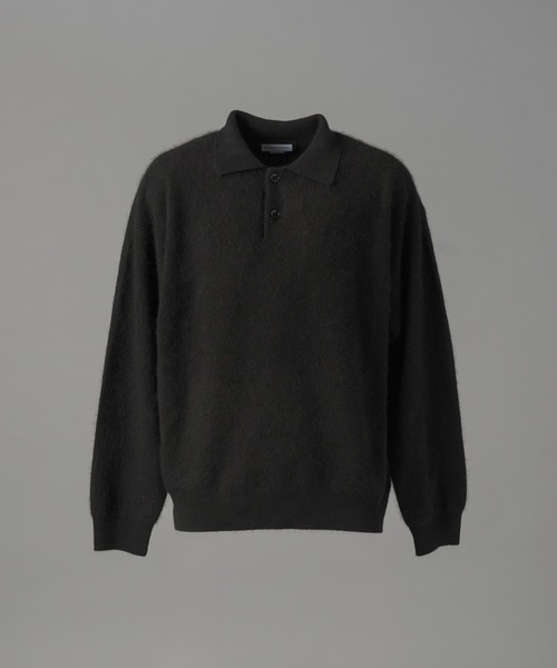 MAISON SPECIAL（メゾンスペシャル）の「《UNISEX》スーパー140エクストラファインメリノウールプライムオーバーニットポロシャツ/Super140 Extra Fine Merino Wool Prime-Over Knit Polo Shirt【MAISON SPECIAL/メゾンスペシャル】（ニット/セーター・メンズ・バーガンディー/パープル/グレー/ブラック・0/1/2）」の21枚目の写真