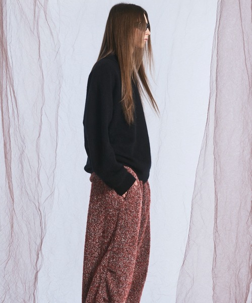 MAISON SPECIAL（メゾンスペシャル）の「《UNISEX》スーパー140エクストラファインメリノウールプライムオーバーニットポロシャツ/Super140 Extra Fine Merino Wool Prime-Over Knit Polo Shirt【MAISON SPECIAL/メゾンスペシャル】（ニット/セーター・メンズ・バーガンディー/パープル/グレー/ブラック・0/1/2）」の18枚目の写真
