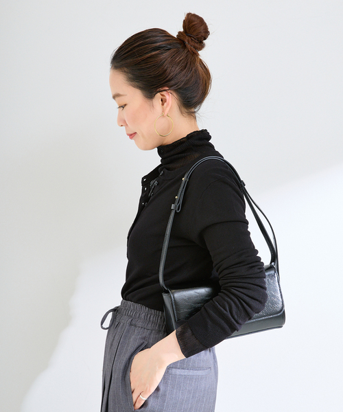 B.C STOCK(ベーセーストック)の「《2枚セット》手洗い可 / シアーニットタートルヘンリーSET(ニット/セーター・レディース・ブラック/ピンク/ブラウン・FREE)」の8枚目の写真