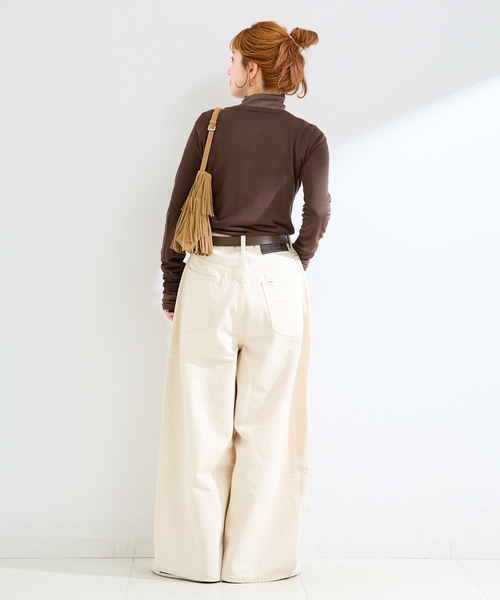B.C STOCK(ベーセーストック)の「《2枚セット》手洗い可 / シアーニットタートルヘンリーSET(ニット/セーター・レディース・ブラック/ピンク/ブラウン・FREE)」の13枚目の写真