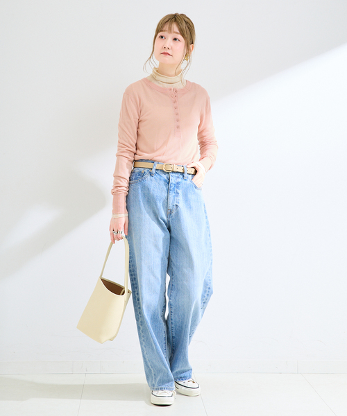B.C STOCK(ベーセーストック)の「《2枚セット》手洗い可 / シアーニットタートルヘンリーSET(ニット/セーター・レディース・ブラック/ピンク/ブラウン・FREE)」の18枚目の写真