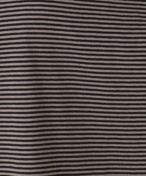 one'sterrace(ワンズテラス)の「コットンボーダーギャザースリーブプルオーバー(Tシャツ/カットソー・レディース・ブラック系8/ベージュ系その他7・02)」の10枚目の写真