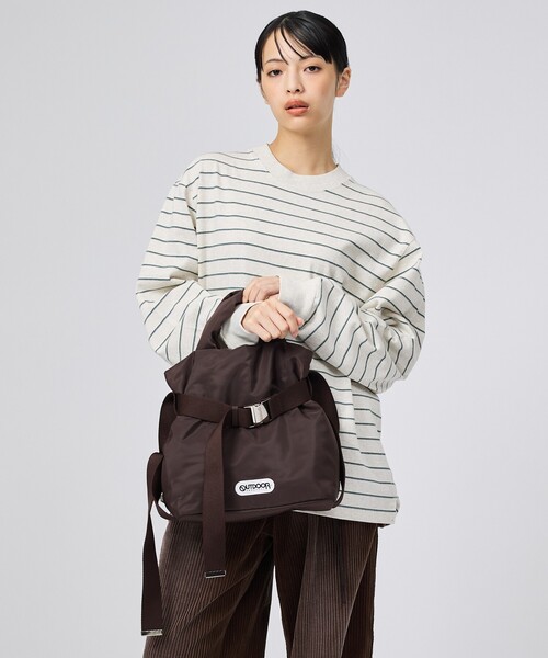 OUTDOOR PRODUCTS（アウトドアプロダクツ）の「【OUTDOOR PRODUCTS / アウトドアプロダクツ】2WAYベルトナイロントートバッグS/ナイロン/トート2way Belt Tote [S]バッグ（トートバッグ・レディース・ブラウン/ブラック/シルバー・フリー）」の10枚目の写真