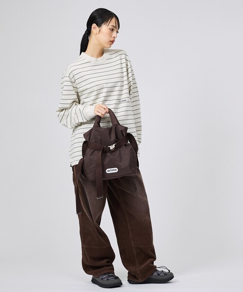 OUTDOOR PRODUCTS（アウトドアプロダクツ）の「【OUTDOOR PRODUCTS / アウトドアプロダクツ】2WAYベルトナイロントートバッグS/ナイロン/トート2way Belt Tote [S]バッグ（トートバッグ・レディース・ブラウン/ブラック/シルバー・フリー）」の11枚目の写真