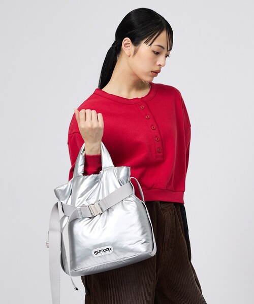 OUTDOOR PRODUCTS（アウトドアプロダクツ）の「【OUTDOOR PRODUCTS / アウトドアプロダクツ】2WAYベルトナイロントートバッグS/ナイロン/トート2way Belt Tote [S]バッグ（トートバッグ・レディース・ブラウン/ブラック/シルバー・フリー）」の15枚目の写真