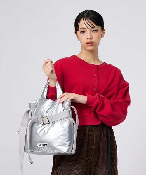 OUTDOOR PRODUCTS（アウトドアプロダクツ）の「【OUTDOOR PRODUCTS / アウトドアプロダクツ】2WAYベルトナイロントートバッグS/ナイロン/トート2way Belt Tote [S]バッグ（トートバッグ・レディース・ブラウン/ブラック/シルバー・フリー）」の16枚目の写真