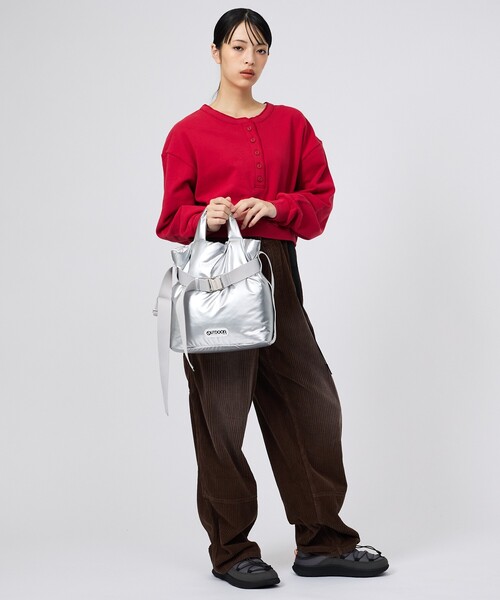 OUTDOOR PRODUCTS（アウトドアプロダクツ）の「【OUTDOOR PRODUCTS / アウトドアプロダクツ】2WAYベルトナイロントートバッグS/ナイロン/トート2way Belt Tote [S]バッグ（トートバッグ・レディース・ブラウン/ブラック/シルバー・フリー）」の17枚目の写真