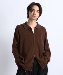 DOUBLE ZIP KNIT CARDIGAN/ダブルZIPニットカーディガン