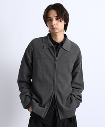 DOUBLE ZIP KNIT CARDIGAN/ダブルZIPニットカーディガン