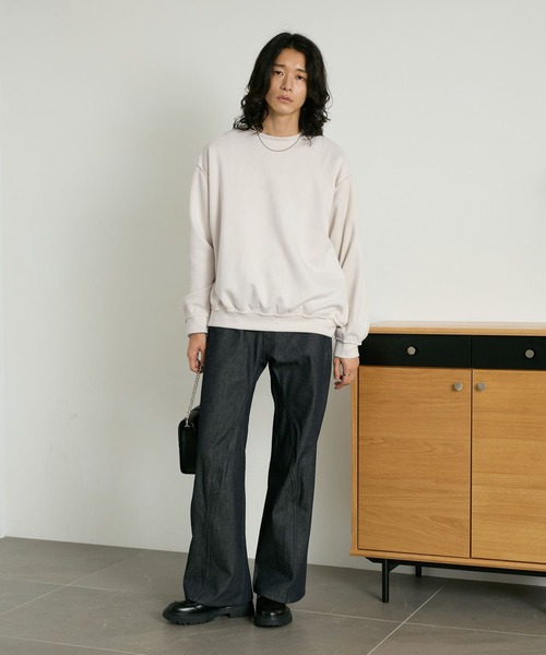 RAGEBLUE(レイジブルー)の「CROPPED CUT SUEDE PULLOVER/クロップドカットスウェードプルオーバー(Tシャツ/カットソー・メンズ・ホワイト/ブラック/ブラウン・MEDIUM/LARGE)」の18枚目の写真