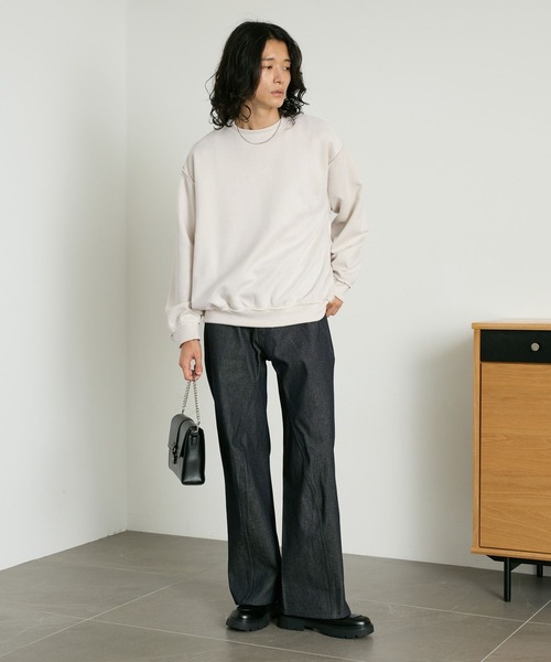 RAGEBLUE(レイジブルー)の「CROPPED CUT SUEDE PULLOVER/クロップドカットスウェードプルオーバー(Tシャツ/カットソー・メンズ・ホワイト/ブラック/ブラウン・MEDIUM/LARGE)」の10枚目の写真