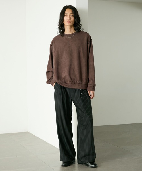 RAGEBLUE(レイジブルー)の「CROPPED CUT SUEDE PULLOVER/クロップドカットスウェードプルオーバー(Tシャツ/カットソー・メンズ・ホワイト/ブラック/ブラウン・MEDIUM/LARGE)」の19枚目の写真