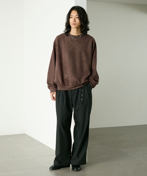 RAGEBLUE(レイジブルー)の「CROPPED CUT SUEDE PULLOVER/クロップドカットスウェードプルオーバー(Tシャツ/カットソー・メンズ・ホワイト/ブラック/ブラウン・MEDIUM/LARGE)」の20枚目の写真