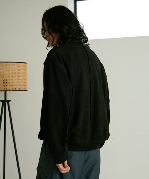 RAGEBLUE(レイジブルー)の「CROPPED CUT SUEDE PULLOVER/クロップドカットスウェードプルオーバー(Tシャツ/カットソー・メンズ・ホワイト/ブラック/ブラウン・MEDIUM/LARGE)」の22枚目の写真