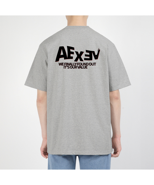 AEXEA(アクシー)の「フレイム半袖Tシャツ E04BRD_ABX10198(Tシャツ/カットソー・メンズ・ブルー/ホワイト/グレー系その他/ブラック・S/XL/L/M)」の1枚目の写真