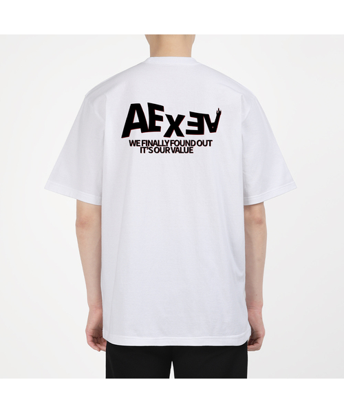 AEXEA(アクシー)の「フレイム半袖Tシャツ E04BRD_ABX10198(Tシャツ/カットソー・メンズ・ブルー/ホワイト/グレー系その他/ブラック・S/XL/L/M)」の2枚目の写真