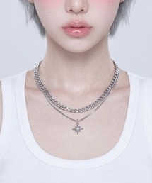 Y2K SYNAPSE FACTORY（ワイツーケー シナプスファクトリー）の「【coolスター】ダブルチェーンネックレス（ネックレス）」