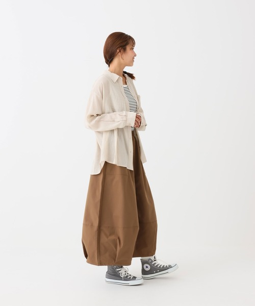 HEART MARKET(ハートマーケット)の「Vボイルゆるシアーシャツチュニック(シャツ/ブラウス・レディース・グレイッシュベージュ/レッド/モカ/ブラック・FREE)」の14枚目の写真