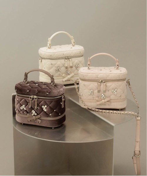 RANDA（ランダ）の「【Special Bag】2WAY ビジューキルティングバニティバッグ（ショルダーバッグ・レディース・ピンク・S）」の3枚目の写真