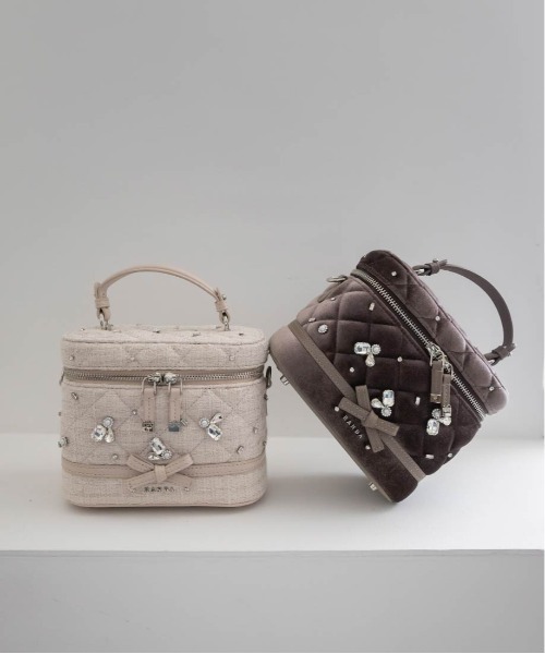 RANDA（ランダ）の「【Special Bag】2WAY ビジューキルティングバニティバッグ（ショルダーバッグ・レディース・ピンク・S）」の9枚目の写真