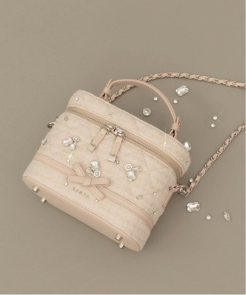 RANDA（ランダ）の「【Special Bag】2WAY ビジューキルティングバニティバッグ（ショルダーバッグ・レディース・ピンク・S）」の2枚目の写真