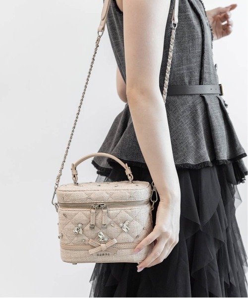 RANDA（ランダ）の「【Special Bag】2WAY ビジューキルティングバニティバッグ（ショルダーバッグ・レディース・ピンク・S）」の17枚目の写真