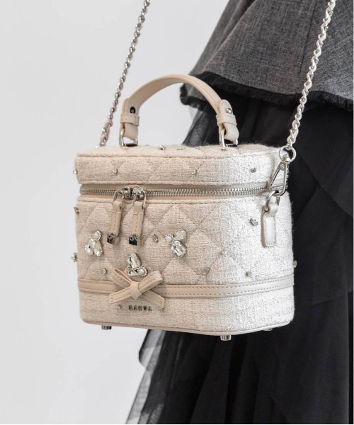 RANDA（ランダ）の「【Special Bag】2WAY ビジューキルティングバニティバッグ（ショルダーバッグ・レディース・ピンク・S）」の16枚目の写真