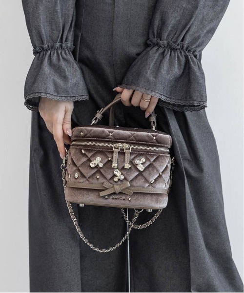 RANDA（ランダ）の「【Special Bag】2WAY ビジューキルティングバニティバッグ（ショルダーバッグ・レディース・ピンク・S）」の14枚目の写真