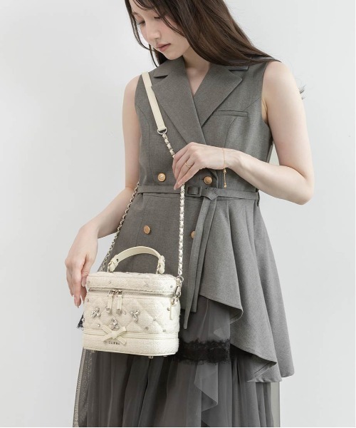 RANDA（ランダ）の「【Special Bag】2WAY ビジューキルティングバニティバッグ（ショルダーバッグ・レディース・ピンク・S）」の11枚目の写真