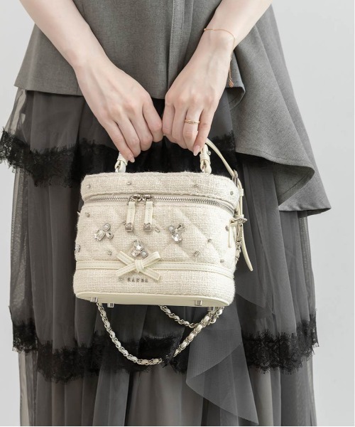 RANDA（ランダ）の「【Special Bag】2WAY ビジューキルティングバニティバッグ（ショルダーバッグ・レディース・ピンク・S）」の10枚目の写真