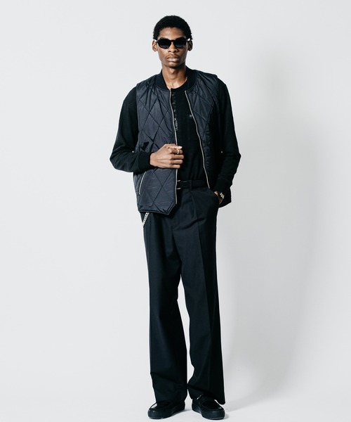 CRIMIE(クライミー)の「DIAMOND-QUILTED ZIP VEST(ダウンベスト・メンズ・ブラック・XXL/XL/L/M/S)」の2枚目の写真