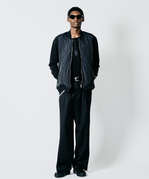 CRIMIE(クライミー)の「DIAMOND-QUILTED ZIP VEST(ダウンベスト・メンズ・ブラック・XXL/XL/L/M/S)」の6枚目の写真