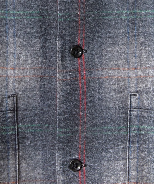 TOWNCRAFT(タウンクラフト)の「TOWNCRAFT/タウンクラフト RPINTED COTTON NEL CHECK SHIRT プリントネル オンブレチェック ネルシャツ ボックスシルエット メンズ カジュアル アメカジ 2026年秋冬 秋服(シャツ/ブラウス・メンズ・ホワイト/グレー/パープル・M/L/XL)」の8枚目の写真