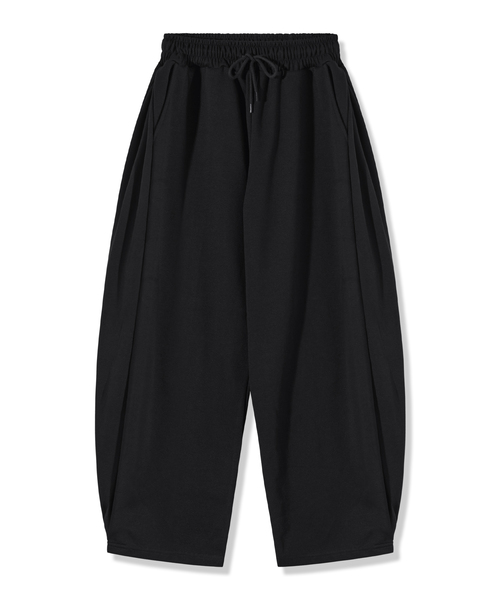 PIANER(ピアネール)の「ピンチカーブドスウェットパンツ(ブラック)(スウェットパンツ・レディース・ブラック・MEDIUM/LARGE/X-LARGE)」の1枚目の写真