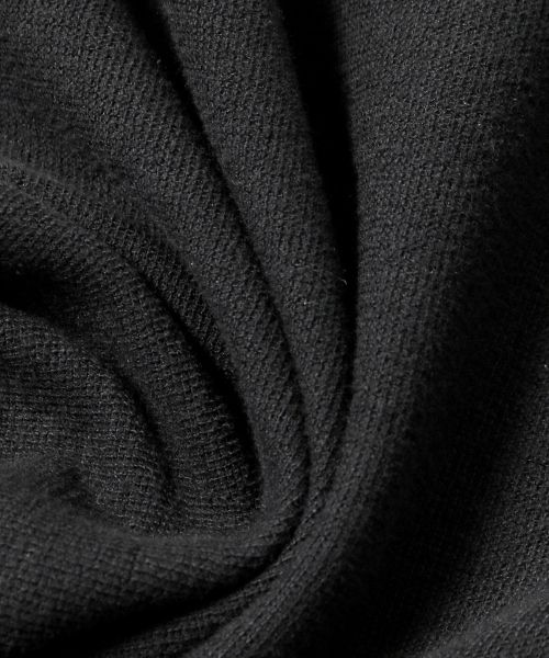 ADHOC(アドホック)の「メンズ 裏起毛 変形組織 ベーシック 長袖 Tシャツ (BLACK) (HCALT15)(Tシャツ/カットソー・メンズ・その他・100/95/105)」の5枚目の写真
