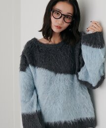 ニュアンス柄ニット