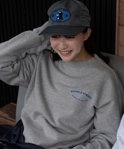BIGWAVE COLLECTIVE(ビッグウェーブコレクティブ)の「サウナ ステディ スウェット(スポーツグレー)(スウェット・レディース・その他・MEDIUM/LARGE/X-LARGE)」の3枚目の写真