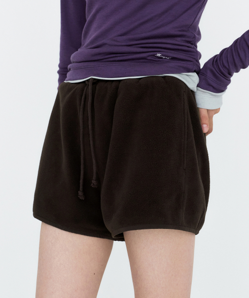 MONGDOL(モンドル)の「ボアジャケットバンディングショートパンツ ブラウン MDPT085BROWN(その他パンツ・レディース・その他・F)」の3枚目の写真