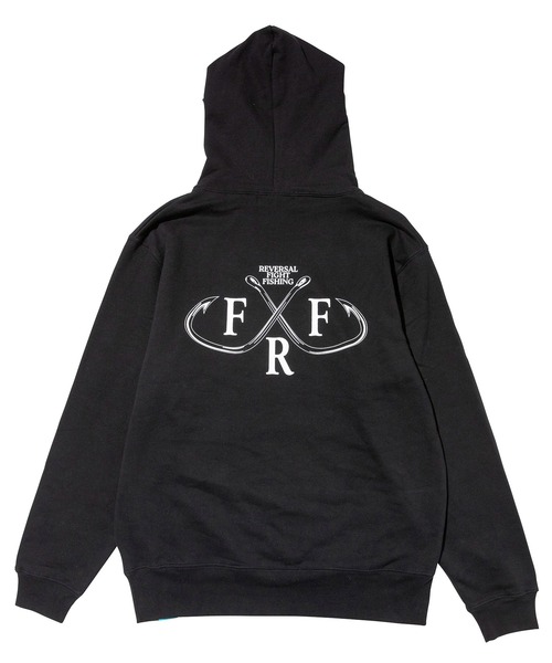 reversal.dogi.design.works(リバーサル・ドーギ・デザイン・ワークス)の「<reversal/リバーサル>FISH HOOK SWEAT HOODIE(パーカー・メンズ・グレー/ブラック・M/L/XL)」の4枚目の写真
