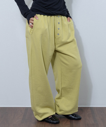 デイリーボタンバルーンスウェットジョガーパンツ オリーブ