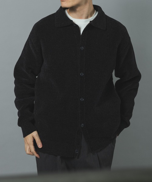 ITEMS URBANRESEARCH(アイテムズ アーバンリサーチ)の「Wフェイス シェニール レギュラーカラーカーディガン(カーディガン/ボレロ・メンズ・ベージュ系その他/ブルー系その他/ホワイト系その他・MEDIUM/LARGE)」の3枚目の写真