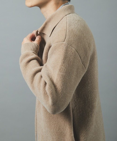 ITEMS URBANRESEARCH(アイテムズ アーバンリサーチ)の「Wフェイス シェニール レギュラーカラーカーディガン(カーディガン/ボレロ・メンズ・ベージュ系その他/ブルー系その他/ホワイト系その他・MEDIUM/LARGE)」の5枚目の写真