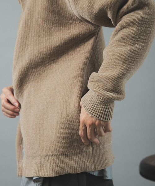 ITEMS URBANRESEARCH(アイテムズ アーバンリサーチ)の「Wフェイス シェニール レギュラーカラーカーディガン(カーディガン/ボレロ・メンズ・ベージュ系その他/ブルー系その他/ホワイト系その他・MEDIUM/LARGE)」の6枚目の写真